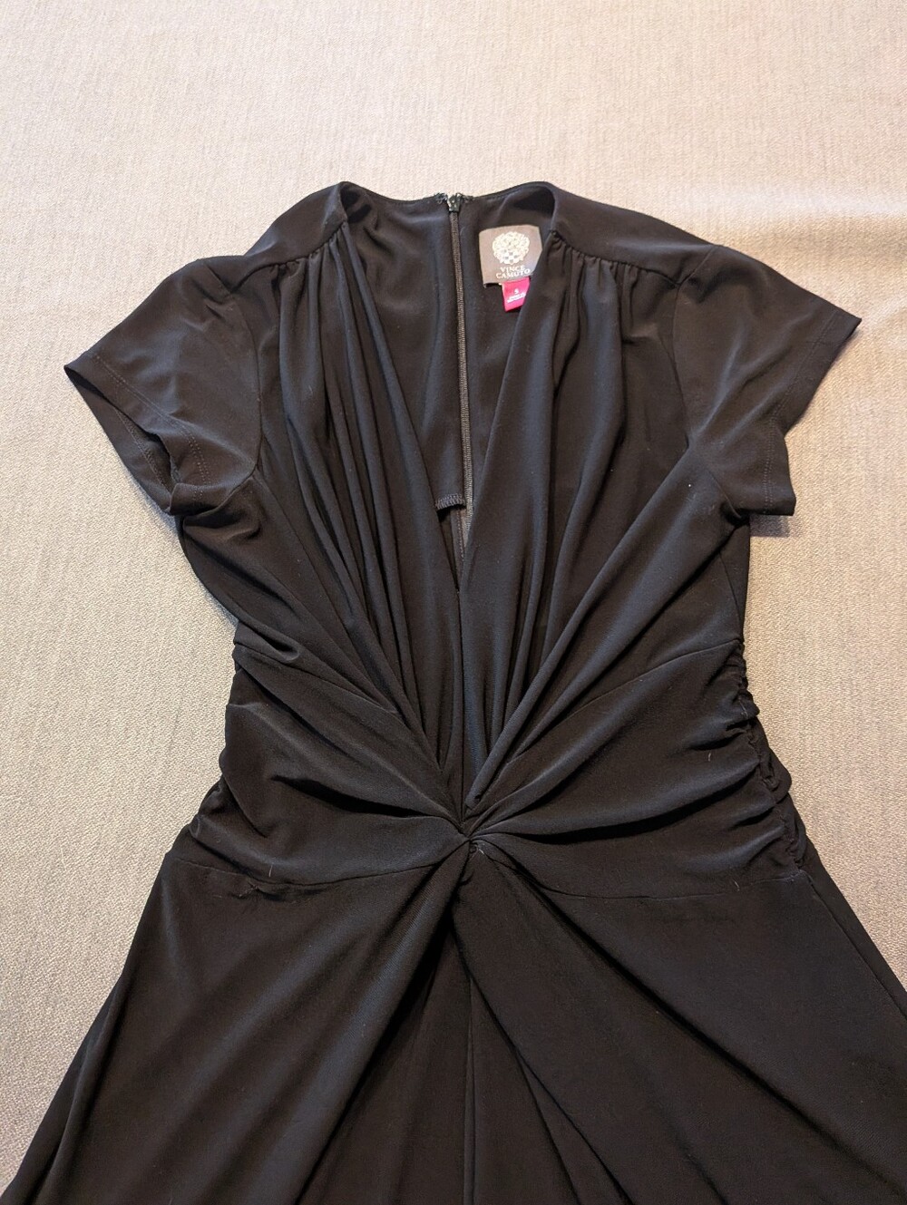 Vince Camuto Jumpsuit Black Pantsuit Flared Leg Women’s Size Small